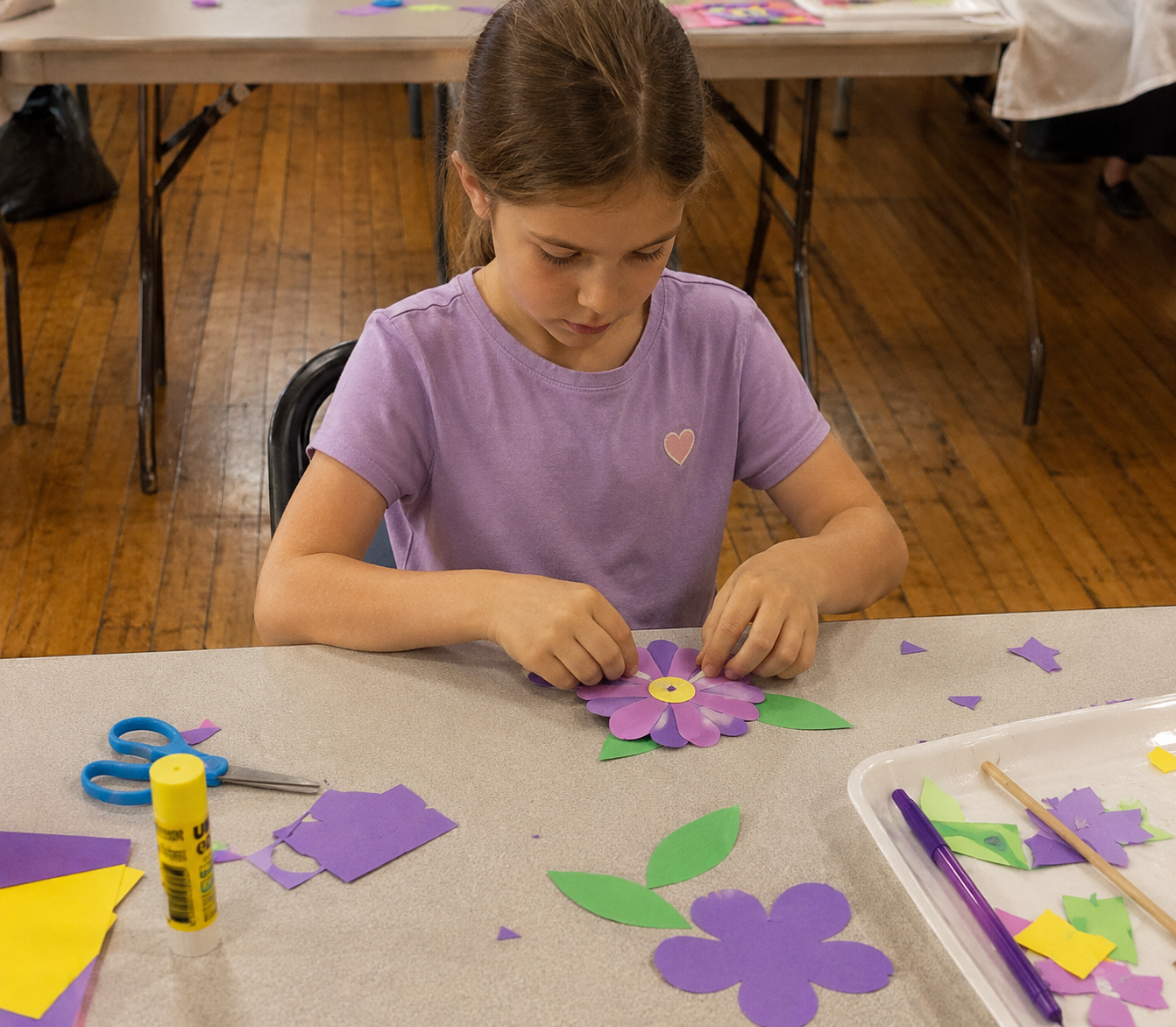 Colourful creative materials for a Happy Little Learners project